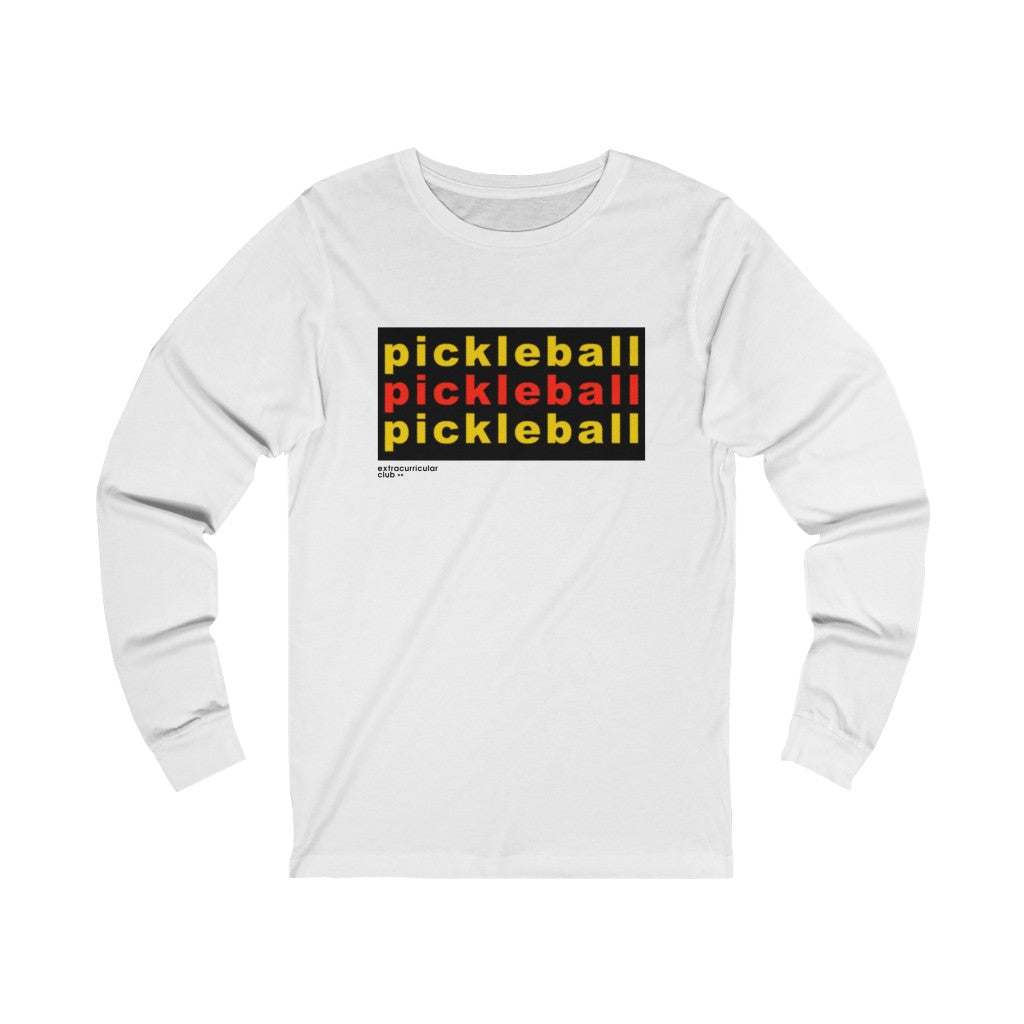 PICKLEBALL Halftone Design - Long Sleeve T-Shirt